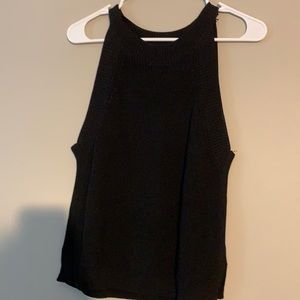 Black knitted tank top. New never been worn